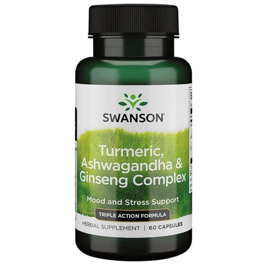 Swanson Turmeric Ashwagandha & Ginseng Complex - 60 caps