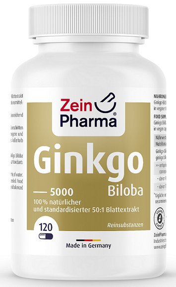 Zein Pharma Ginkgo Biloba 5000 - 100mg - 120 caps