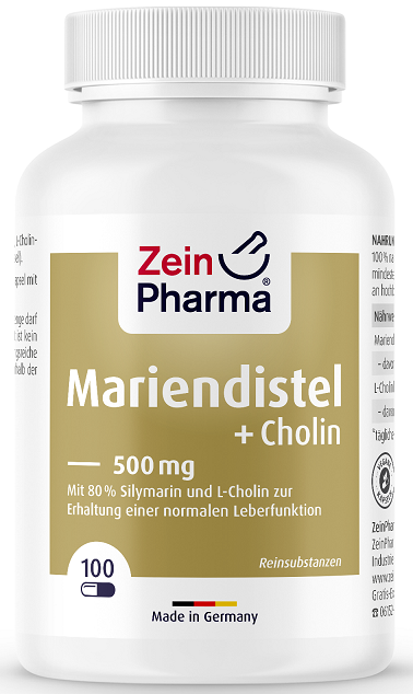 Zein Pharma Milk Thistle + Choline Liver Complex - 100 caps