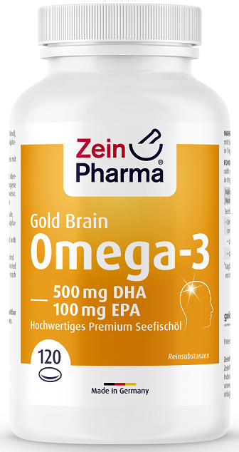 Zein Pharma Omega-3 Gold Brain Edition - 120 softgels