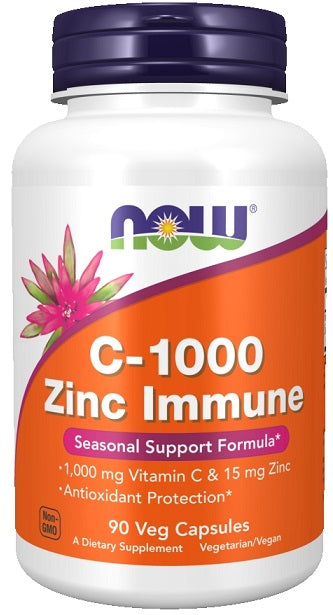 NOW Foods C-1000 Zinc Immune  - 180 vcaps