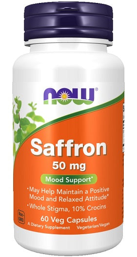 NOW Foods Saffron - 50mg - 60 vcaps