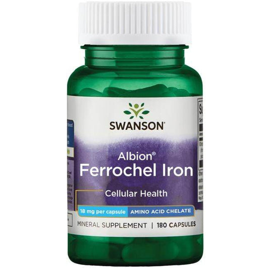 Swanson Albion Ferrochel Iron - 18mg - 180 caps