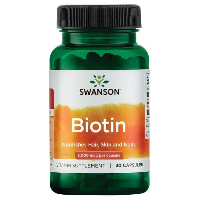 Swanson Biotin - 5000mcg - 100 caps