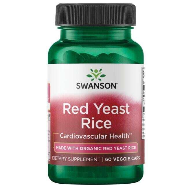 Swanson Red Yeast Rice - 600mg - 60 vcaps