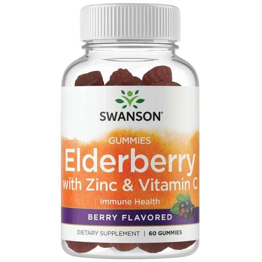 Swanson Elderberry Gummies with Zinc & Vitamin C  - 60 gummies