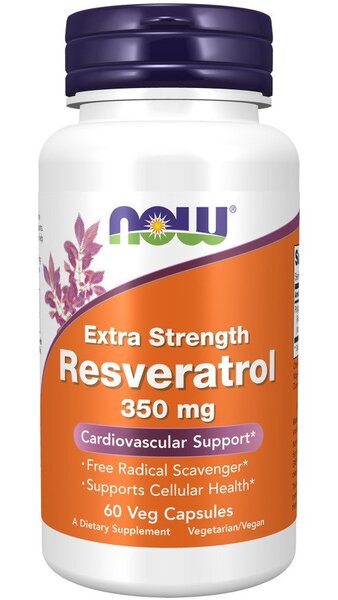 NOW Foods Resveratrol Extra Strength 350mg - 60 vcaps