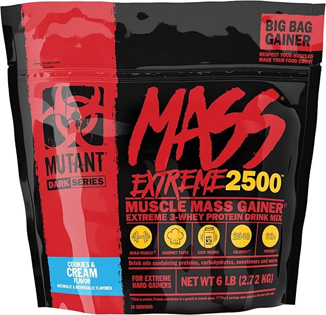 Mutant Mass Extreme 2500, Cookies & Cream - 2720g