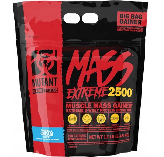 Mutant Mass Extreme 2500, Cookies & Cream - 2720g