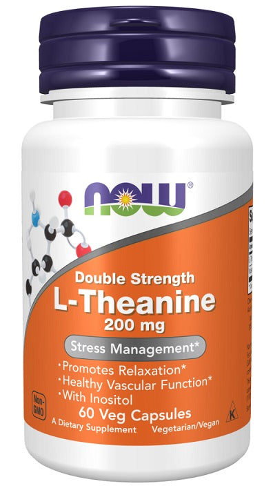 NOW Foods Double Strength L-Theanine - 200mg - 120 vcaps