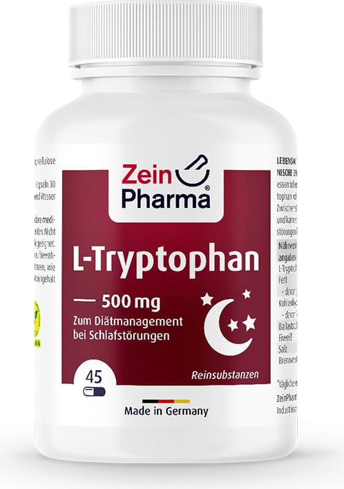 Zein Pharma L-Tryptophan - 500mg - 180 caps