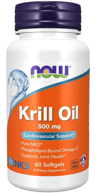 NOW Foods Krill Oil - 1000mg Double Strength - 60 softgels