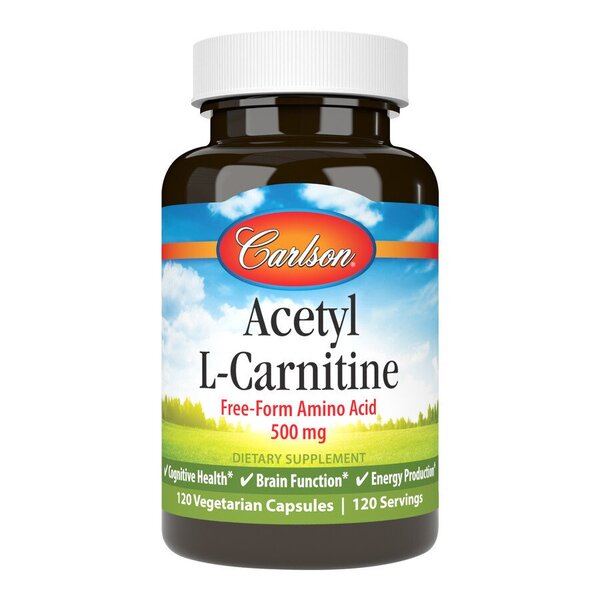 Carlson Labs Acetyl L-Carnitine - 500mg - 120 vcaps