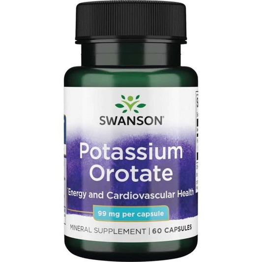 Swanson Potassium Orotate - 99mg - 60 caps