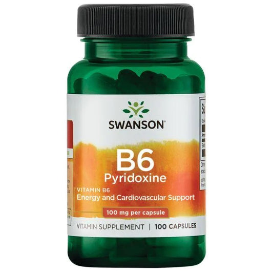 Swanson B6 Pyridoxine - 100mg - 100 caps