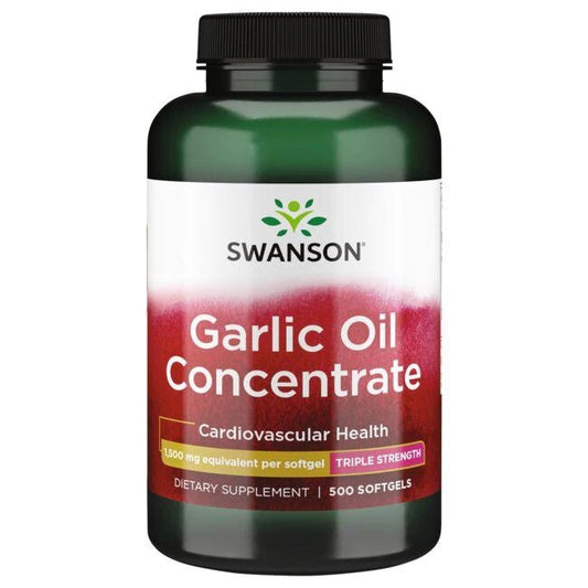 Swanson Garlic Oil Concentrate - 1500mg - 500 softgels