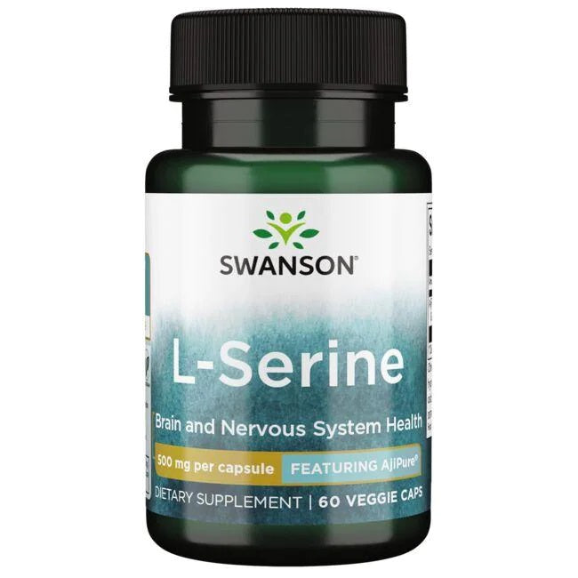 Swanson L-Serine - 500mg - 60 vcaps