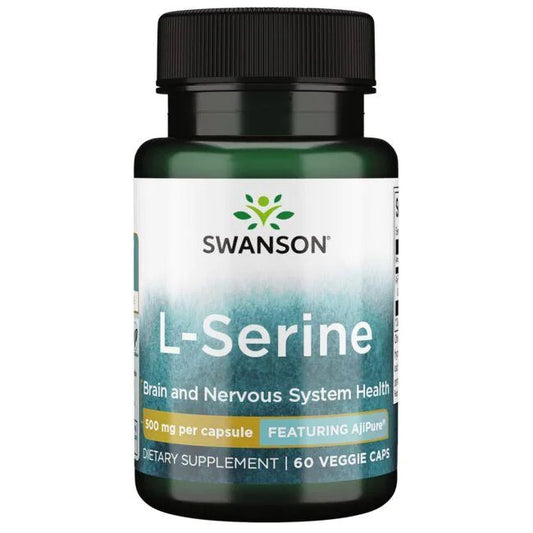 Swanson L-Serine - 500mg - 60 vcaps