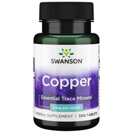 Swanson Copper - 2mg - 300 tablets