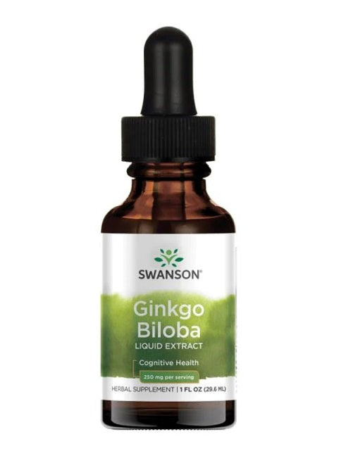 Swanson Ginkgo Biloba Liquid Extract - 250mg - 29 ml.