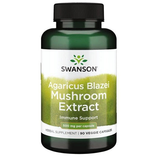 Swanson Agaricus Blazei Mushroom Extract - 500mg - 90 vcaps