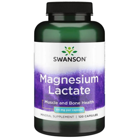 Swanson Magnesium Lactate - 84mg - 120 caps