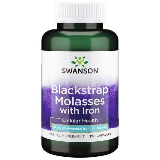 Swanson Blackstrap Molasses with Iron - 29mg - 120 caps