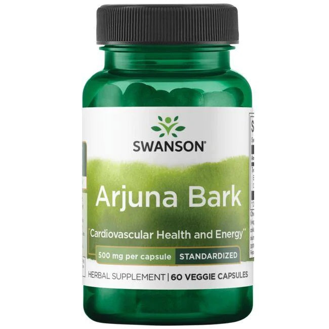 Swanson Arjuna Bark - 500mg - 60 vcaps