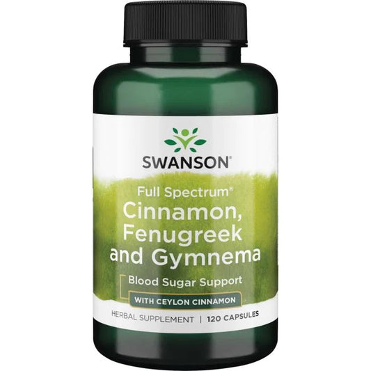 Swanson Full Spectrum Cinnamon Fenugreek and Gymnema - 120 caps