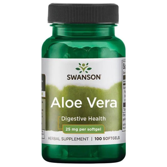 Swanson Aloe Vera - 25mg - 100 softgels