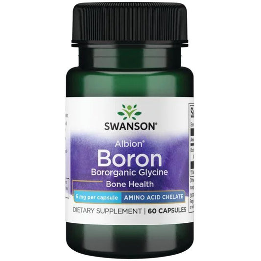 Swanson Albion Boron Bororganic Glycine - 6mg - 60 caps