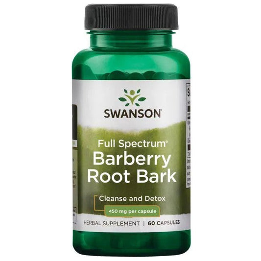 Swanson Full Spectrum Barberry Root Bark 450mg  60 caps- 450mg - 60 caps