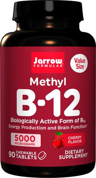 Jarrow Formulas Methyl B-12 1000mcg () 100 chewable tablets- 1000mcg - 100 chewable tablets