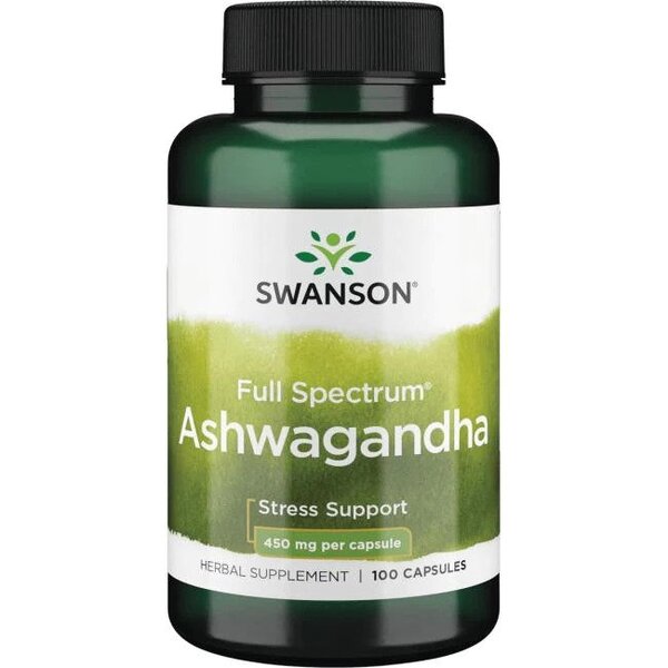 Swanson Full Spectrum Ashwagandha - 450mg - 100 caps