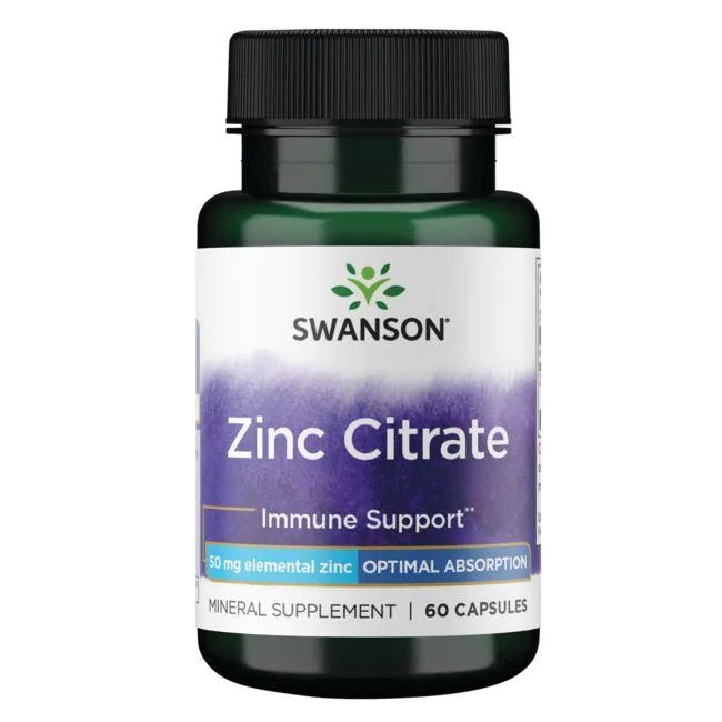 Swanson Zinc Citrate - 30mg - 60 caps