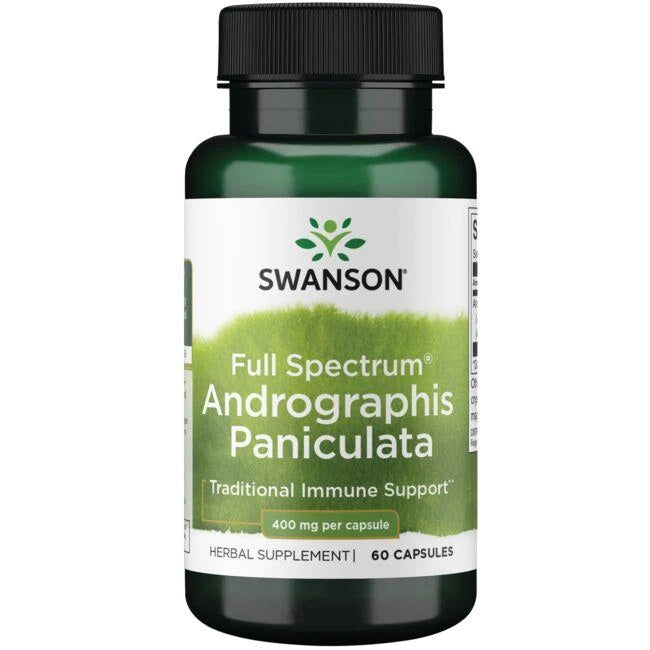 Swanson Full Spectrum Andrographis Paniculata - 400mg - 60 caps