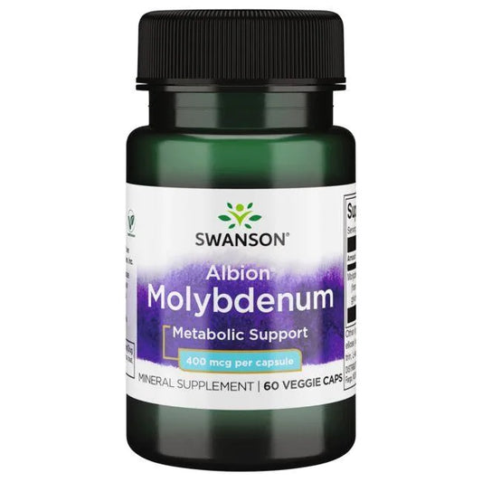 Swanson Albion Molybdenum - 400mcg - 60 vcaps