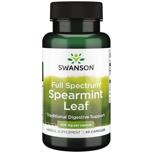 Swanson Full Spectrum Spearmint Leaf - 400mg - 60 caps