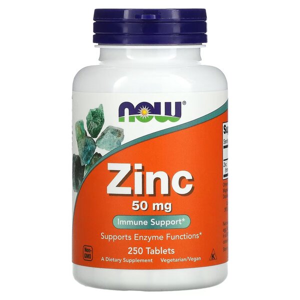 NOW Foods Zinc - 50mg - 100 tabs