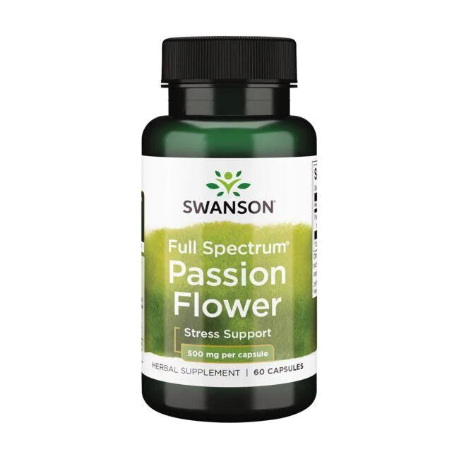 Swanson Full Spectrum Passion Flower - 500mg - 60 caps