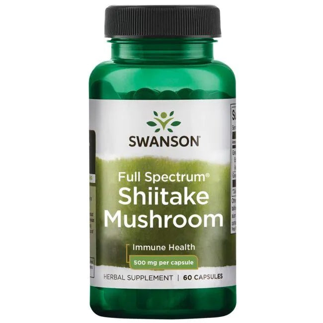 Swanson Full Spectrum Shiitake Mushroom - 500mg - 60 caps