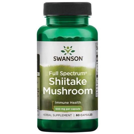 Swanson Full Spectrum Shiitake Mushroom - 500mg - 60 caps