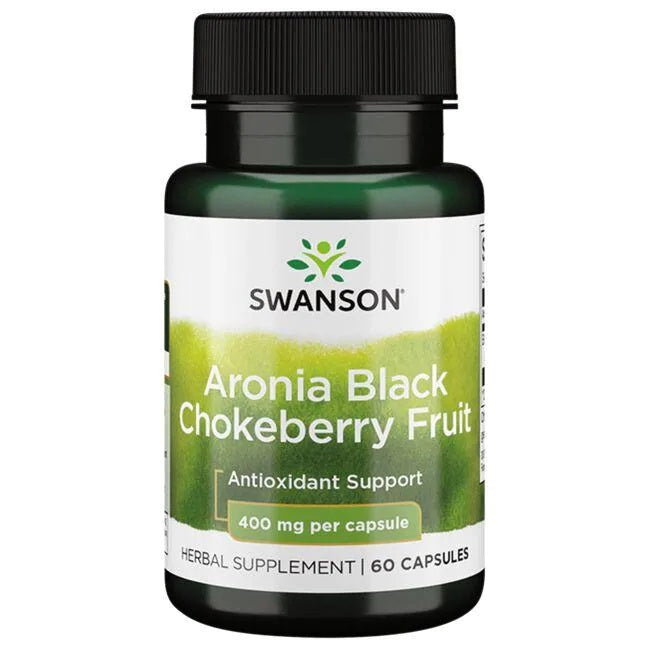 Swanson Aronia Black Chokeberry Fruit - 400mg - 60 caps