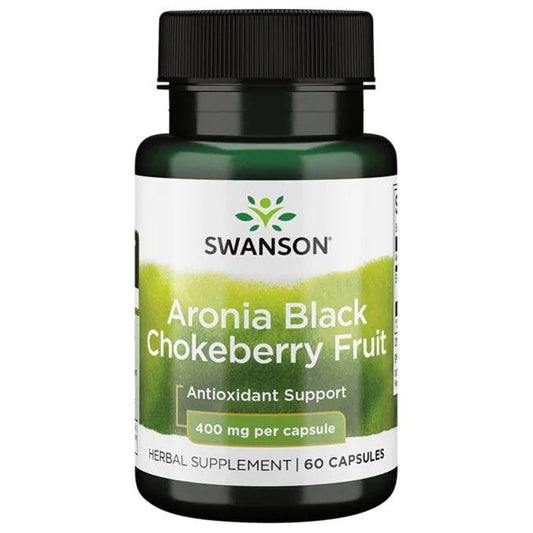 Swanson Aronia Black Chokeberry Fruit - 400mg - 60 caps