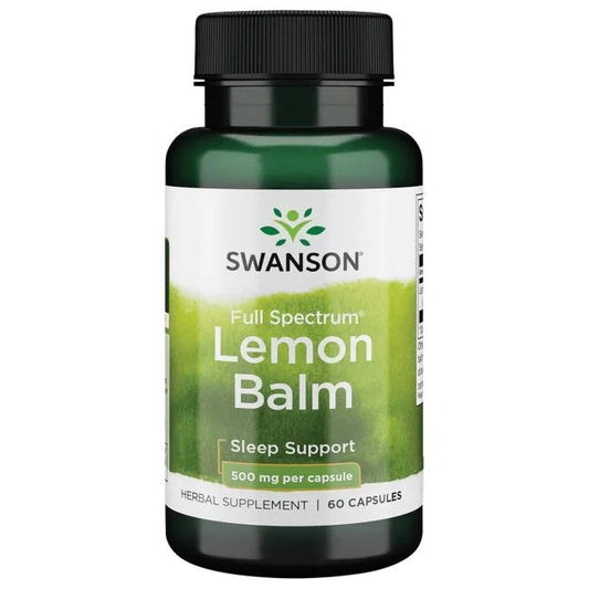 Swanson Full Spectrum Lemon Balm - 500mg - 60 caps