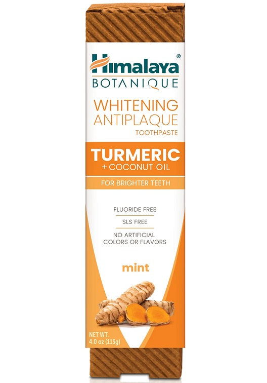Himalaya Whitening Antiplaque Toothpaste Turmeric + Coconut Oil  - 113g