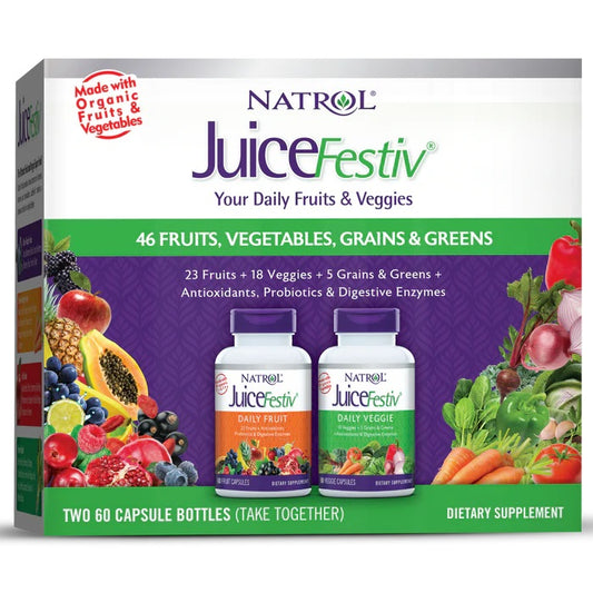 Natrol Organic JuiceFestiv - 60 + 60 caps