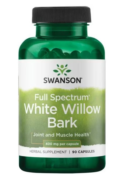 Swanson Full Spectrum White Willow Bark - 400mg - 90 caps