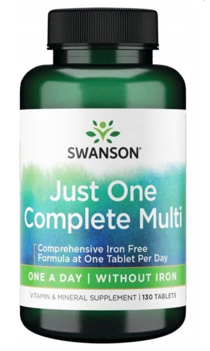 Swanson Just One Complete Multi without Iron - 130 tablets