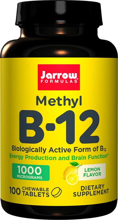 Jarrow Formulas Methyl B-12 1000mcg () 100 chewable tablets- 1000mcg - 100 chewable tablets